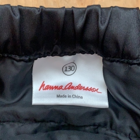 EUC girls hanna andersson black satin tulle ruffle skirt size 8 - Picture 3 of 4